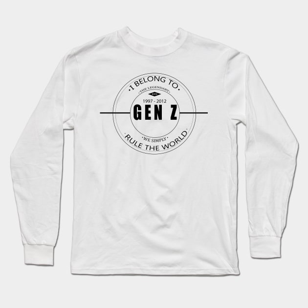 Gen z 1997-2012 Long Sleeve T-Shirt by Life Happens